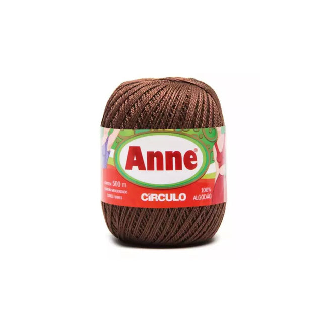 Linha Circulo Anne 500 Cor 7382 Marrom Com 01 Unidade