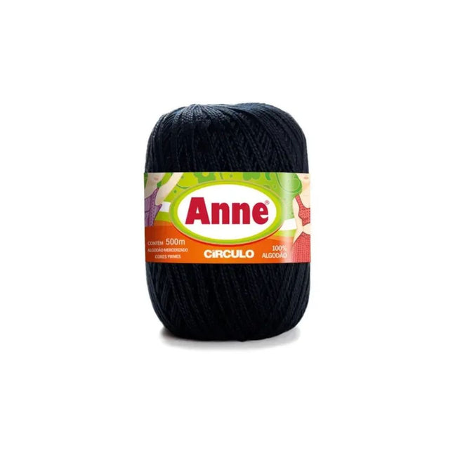 Linha Circulo Anne 500 Cor 8990 Preto Com 01 Unidade