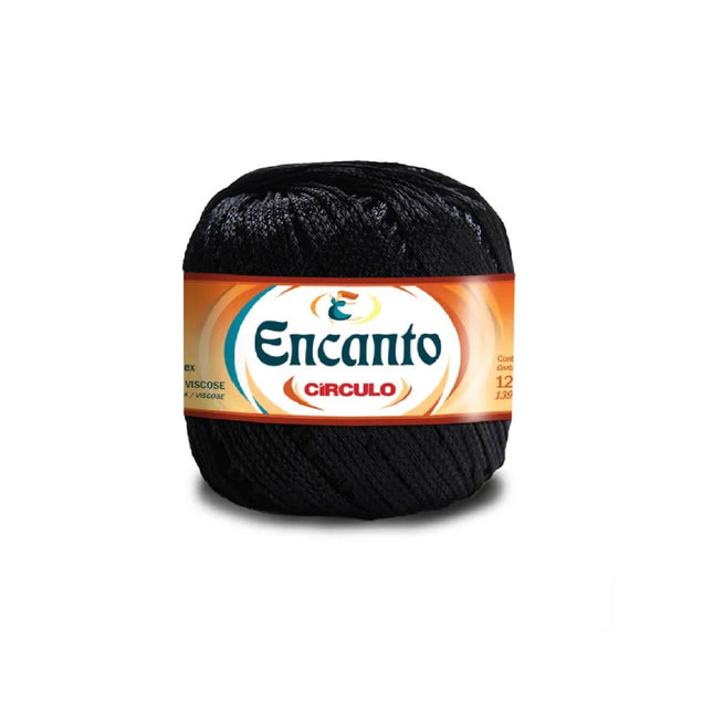 Fio Encanto Circulo Cor 8990 Preto 128mts