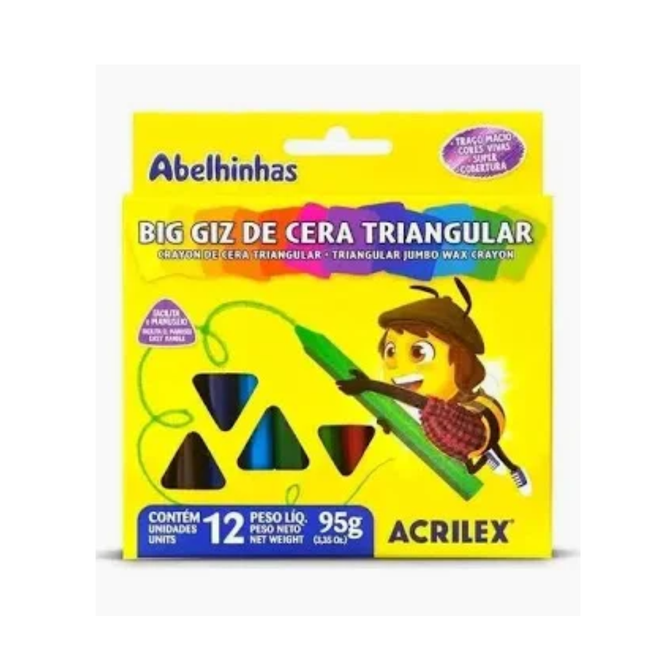 Giz Big Acrilex Triangular Com 01 Unidade - 9312