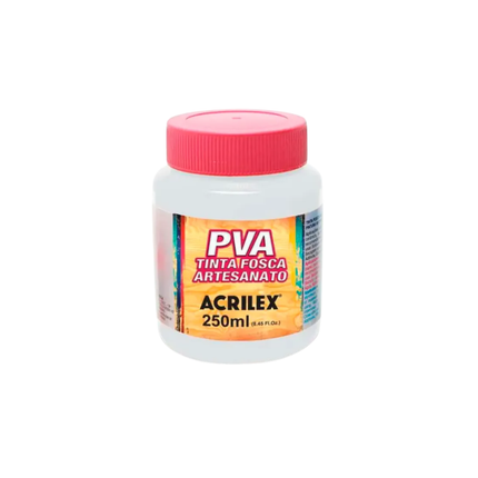 Tinta Acrilex Plastica Fosco 519 250ml Branco Com 01 Unidade - 03225