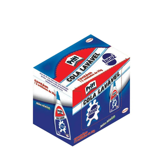 Cola Branca 35G Escolar Lavavel Tenaz Com 12 Unidades -  2493645