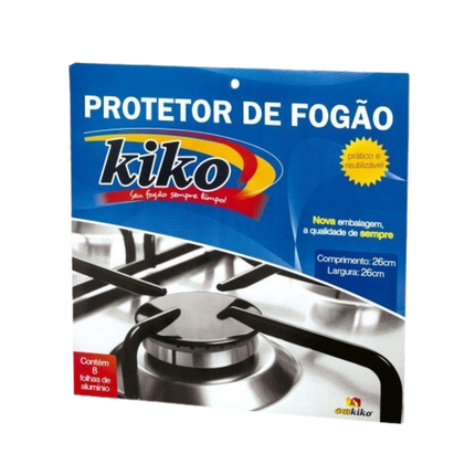 Protetor De Fogao Kiko Tamanho 26X26X Com 08 Unidades - 3999