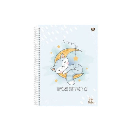 Caderno S.Domingos Univ. Com D 1X1 80FLS So Cute Com 01 Unidade - 10209