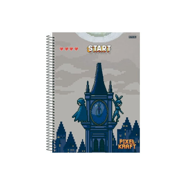 Caderno S.Domingos Univ. Com D 1X1 80FLS Pixel Craft Com 01 Unidade - 10212