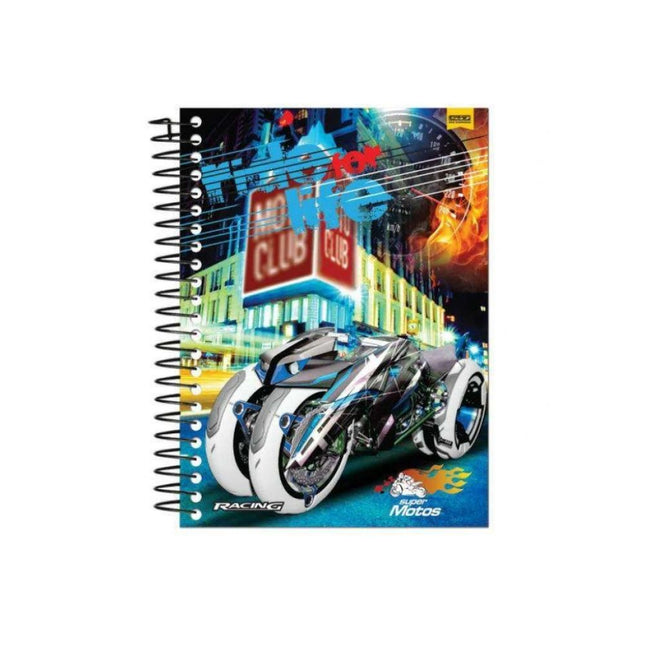 Caderno S.Domingos Univ. Com D 1X1 80FLS Super Motos Com 01 Unidade - 10167