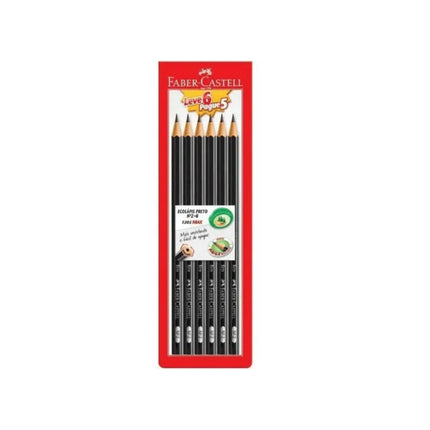 Lapis Grafite Faber Sextavado Leve 6 Pague 5 - SM/1205SL6P5