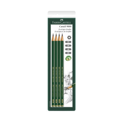 Lapis Grafite Faber 9000 Mix Cartela Com 01 Unidade - SM/C9000MIX