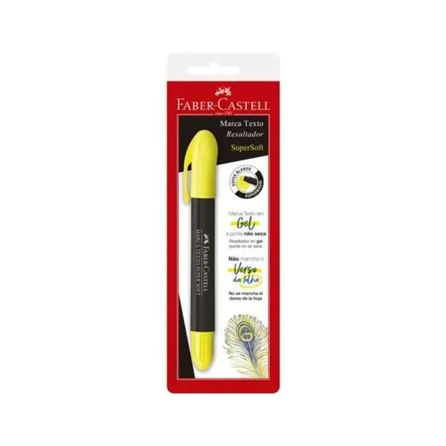 Marcador De Texto Faber Gel Cor Amarelo Com 01 Unidade - SM/1557