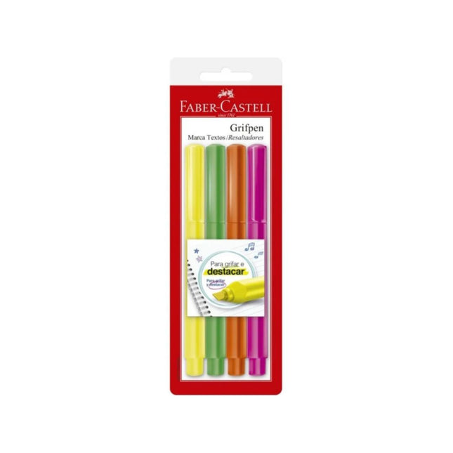 Marcador De Texto Faber 4 Cores - MT/ESZF