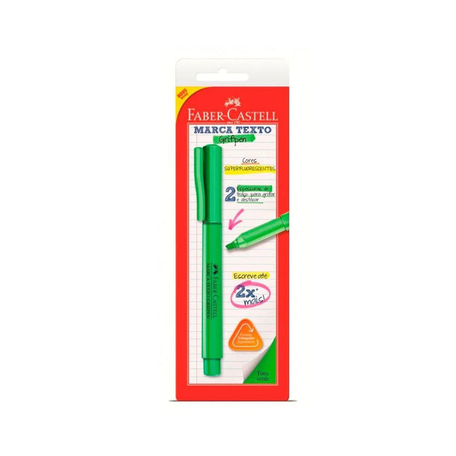 Marcador De Texto Faber Verde Com 01 Unidade - SM/MTVDZF