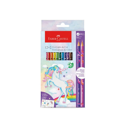 Lapis De Cor Faber 12+2 Cores Colecao Unicornio - 120912+2UNI