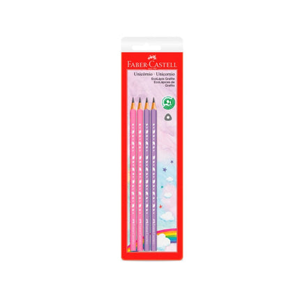 Lapis Grafite Faber Unicornio Com 04 Unidades Pcs - SM/935UNI