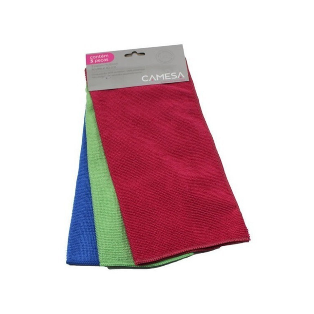 Kit Pano Multiuso Camesa Liso 3PCS 30cm X 30cm Sortido 180g/M2 - 1.17100.26.9999
