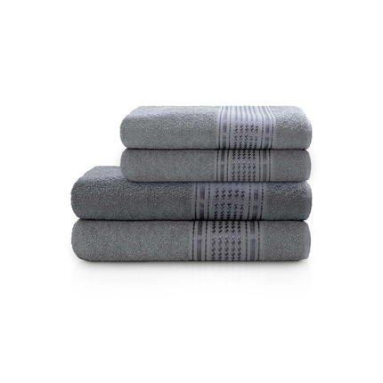 Toalha Banho Camesa Eletra Tamanho 70X140 Cor Chumbo - 3675668602