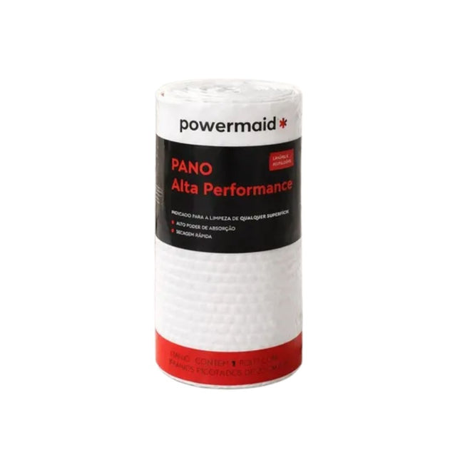 Pano Alta Performance Powermaid Com 58 Unidades Tamanho 20X21cm Cor Branco - 1.26067.80.0001