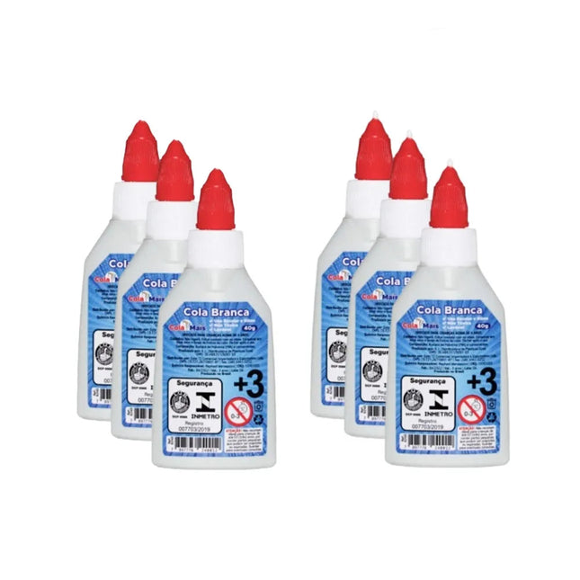 Cola Branca 40g Gl Com 06 Unidades - Cb40