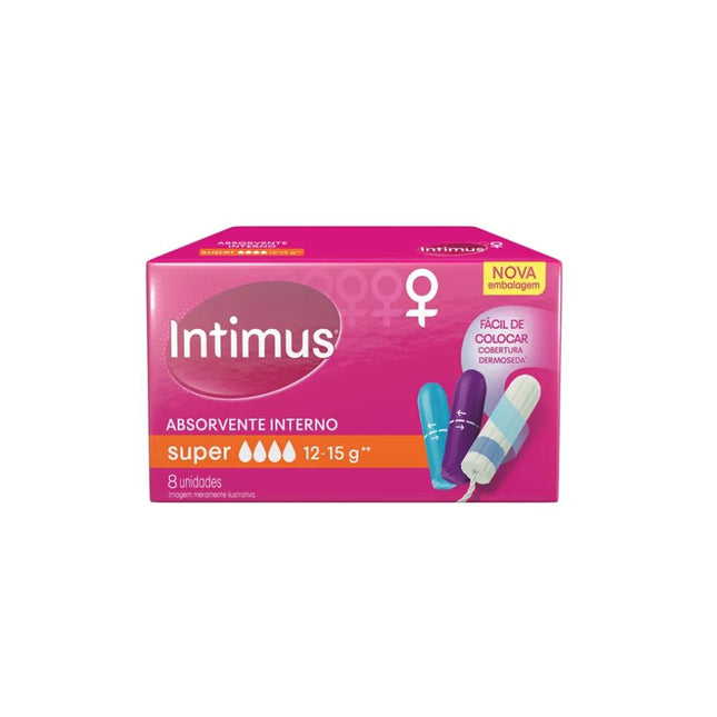 Absorvente Kimberly Interno Intimus Super Com 08 Unidades - 3147