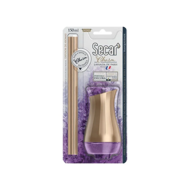 Difusor De Aroma Secar 150ml Charm Lavanda De Paris - 10020691
