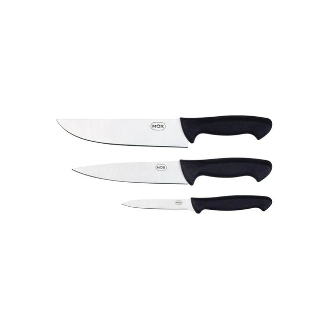Kit Do Assador Mor 3 Facas Preta - 3951