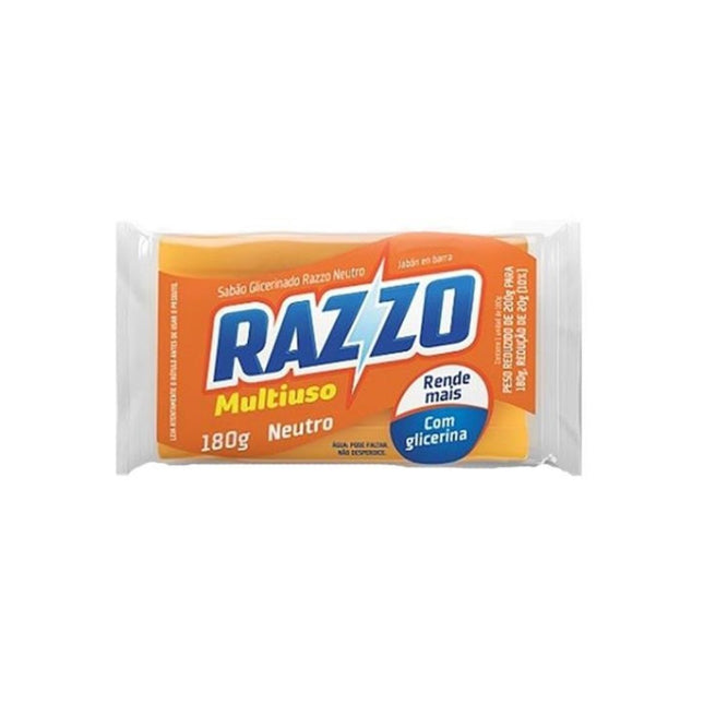 Sabao Barra Razzo 180g Neutro Com 01 Unidade - AAC0301A