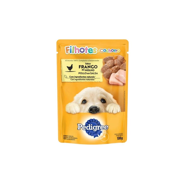 Racao Pedigree 100g Caes Filhotes Em Crescimento Frango Ao Molho - 10220622