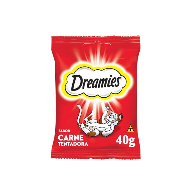 Petisco Para Gatos Adultos Carne Tentadora Dreamies 40g - 10256060