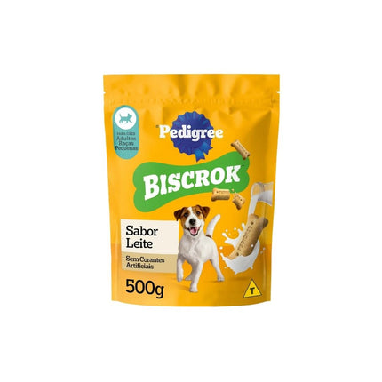 Petisco Para Caes Adultos Racas Pequenas Leite Pedigree Biscrok Pouch 500g - 10240795/10142531/60010037