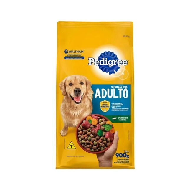 Racao Pedigree 900g Caes Adultos Carne E Vegetais - 10253736