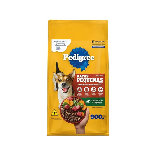 Racao Pedigree 900g Caes Adultos Racas Minis E Pequenas Carne E Vegetais - 10253739