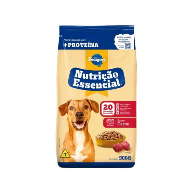 Racao Pedigree 900g Caes Adultos Carne Pedigree Nutricao Essencial - 10240448