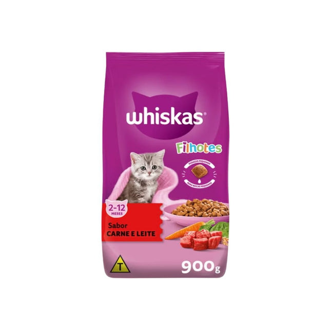 Racao Whiskas 900g Gatos Filhotes Carne E Leite - 10254497