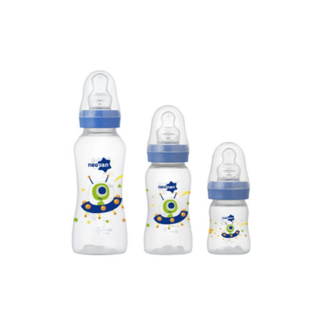 Conjunto .Mamadeira Neopan Criativa Com 03 Unidades Pc Orto Cor Azul - 3361