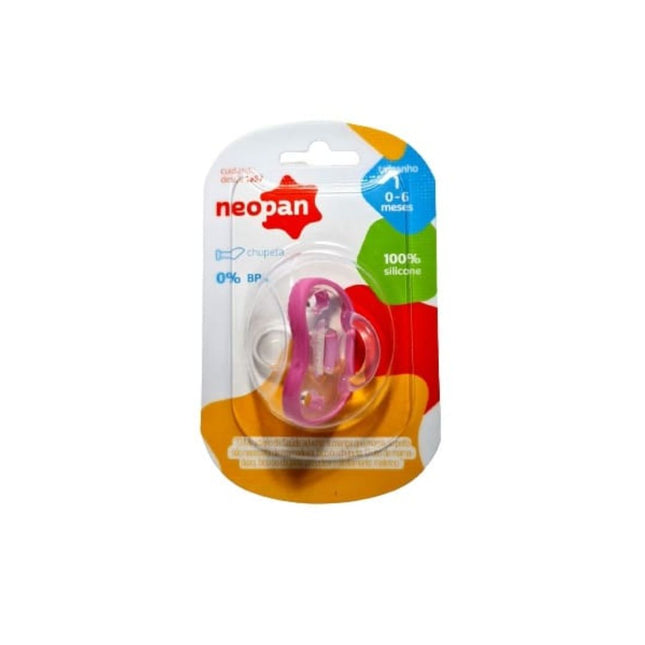 Chupeta Neopan Silicone Orto Tamanho 1 Cor Rosa - 4052