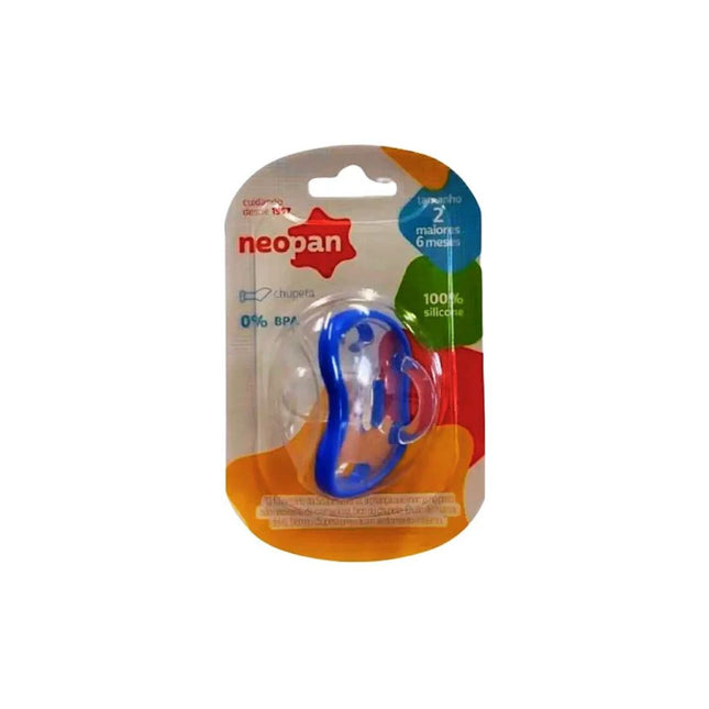 Chupeta Neopan Silicone Orto Tamanho 2 Cor Azul - 4061