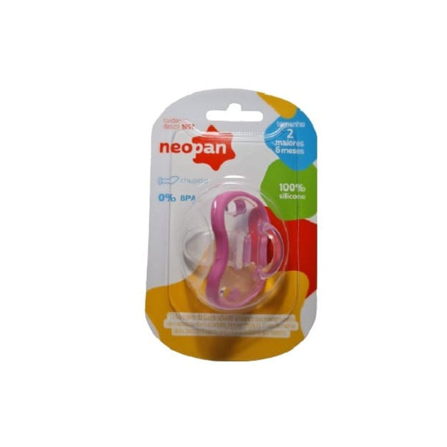 Chupeta Neopan Silicone Orto Tamanho 2 Cor Rosa - 4062
