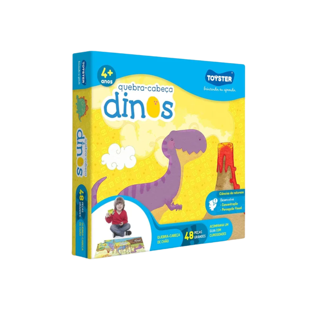 Quebra Cabeca Dinos 48PCS Toyster - 2217