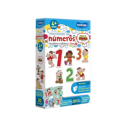 Montando Os Numeros Turma Da Monica Com 20 Unidades Pcs - 3270