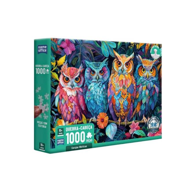 Quebra Cabeca Coruja Mistica Com 1000 Unidades Pcs Toyster - 3345