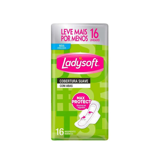 Absorvente Ladysoft Normal Suave Com Abas Oferta Com 16 Unidades - 8021