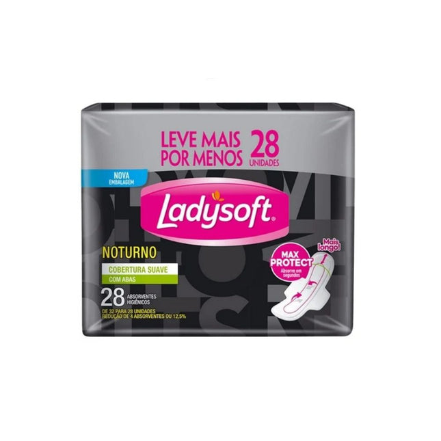 Absorvente Ladysoft Noturno Suave Com Abas Com 28 Unidades - 208028
