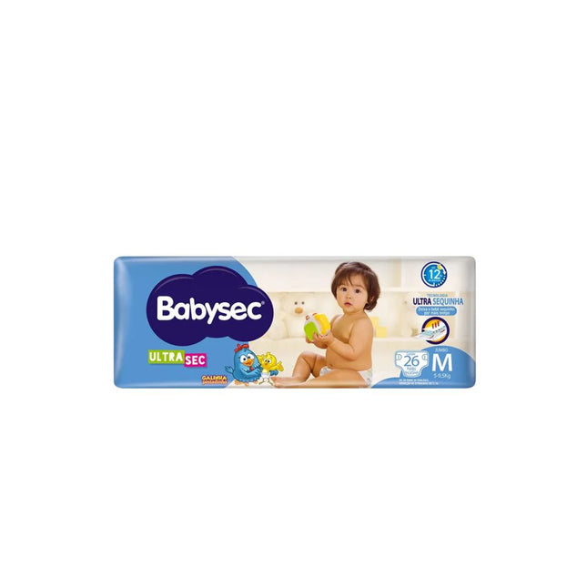 Fralda Descartáveis Babysec Galinha Pintadinha Jumbo Tamanho M Pacote Com 26 Unidades - 9586