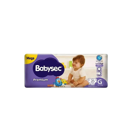 Fralda Descartáveis Babysec Premium Galinha Pintadinha Tamanho G Pacote Com 26 Unidades - 209686
