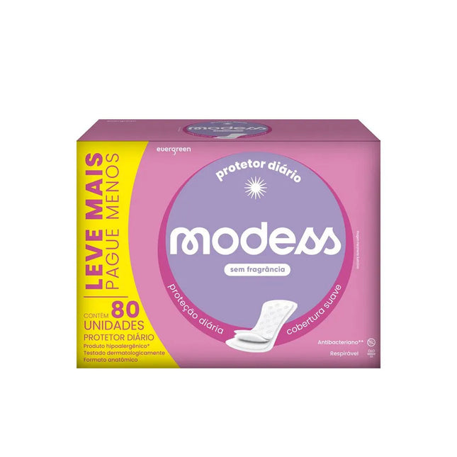 Absorvente Ever Green Diário Modess Com 80 Unidades - 4391