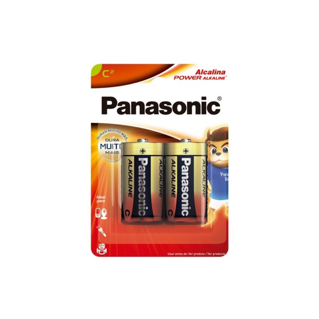 Pilha Panasonic Alc.Gd C Com 02 Unidades - LR14XAB/2B