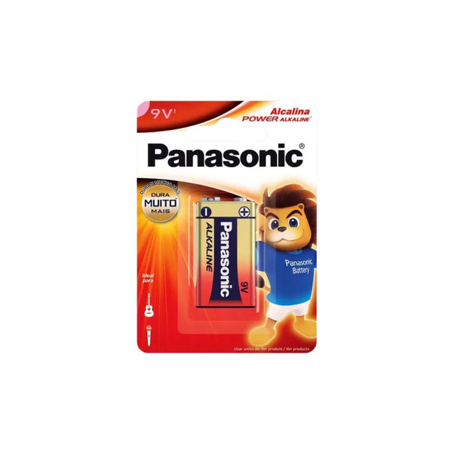 Bateria Panasonic Alcalina 9v Com 01 Unidade - 6lf22xab/1b