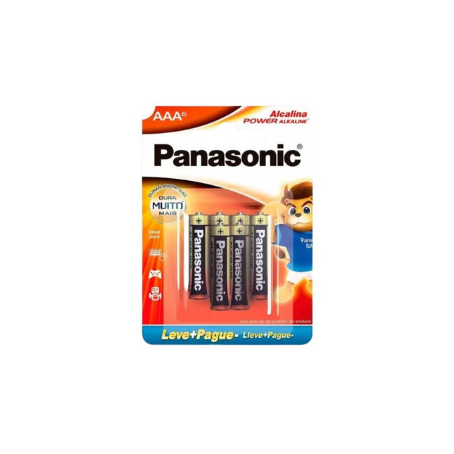 Pilha Panasonic Alcalina pq AAA Com 06 Unidades - Lr03xab/6b192