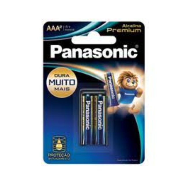 Pilha Panasonic Alc.Premium Evolta AAA Com 02 Unidades - LR03EGR/2B96
