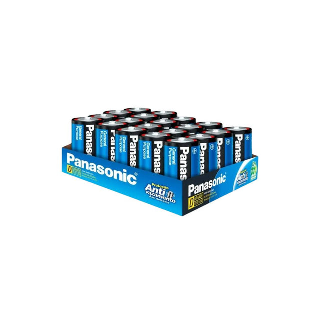 Pilha Panasonic Zinco Gd D Com 20 Unidades - Um-1sh300