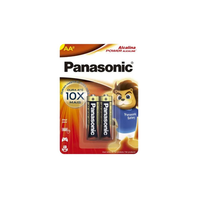Pilha Panasonic Alcalina pq AA Com 02 Unidades - Lr6xab/2b